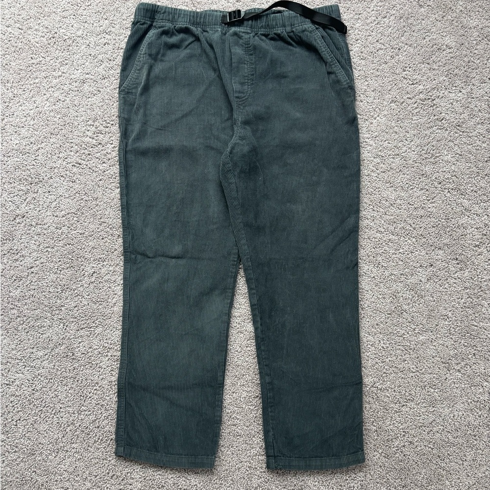 Men's Corduroy Pants in Deep Green